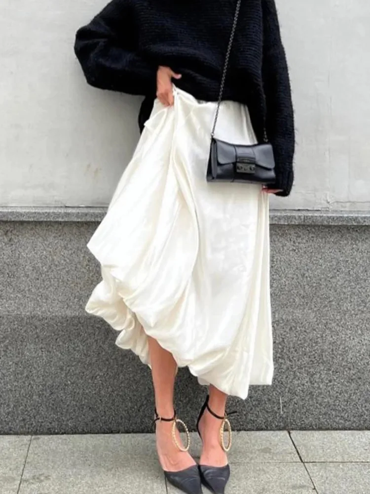 Fashion Beige Skirts For Women Elegant High Waist Ankle-Length Skirt Casual Loose Female Streetwear Clothes 2DB2160
Fashion Beige Skirts For Women Elegant High Waist Ankle-Length Skirt Casual Loose Female Streetwear Clothes 2DB2160