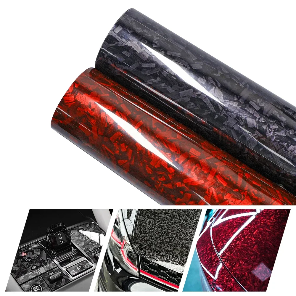 PET Glossy Carbon Fiber Forged Black Red Vinyl Wrap Films Car Motorcycle Self Adhesive Body Film Stickers Auto Decor Accessories
PET Glossy Carbon Fiber Forged Black Red Vinyl Wrap Films Car Motorcycle Self Adhesive Body Film Stickers Auto Decor Accessories