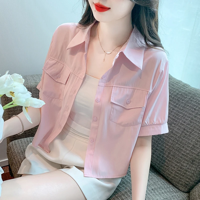 ort Sve irt Cardigan Sle Summer Women's Small Size ort Length Open Workwear Top Outer Slimming Chiffon Blouse
ort Sve irt Cardigan Sle Summer Women's Small Size ort Length Open Workwear Top Outer Slimming Chiffon Blouse