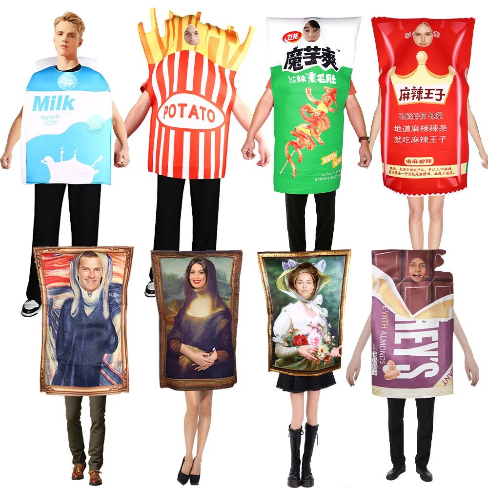 Mona Lisa Cosplay Costume Halloween Carnival Party Costumes Fun Spoof Mural Costumes Event Performance Compound Sponge
Mona Lisa Cosplay Costume Halloween Carnival Party Costumes Fun Spoof Mural Costumes Event Performance Compound Sponge