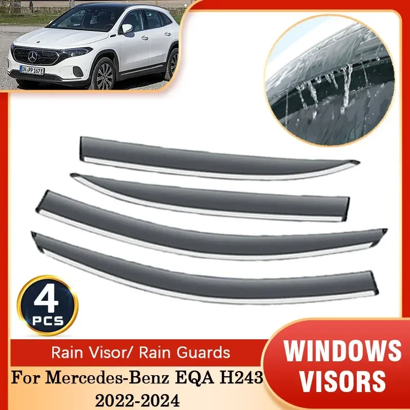 Для Mercedes-Benz EQA H243 250 350 300 2022 2023 2024 козырек от дождя на окно дымовой дефлектор тент вентиляционная защитная крышка автомобильные аксессуары
Для Mercedes-Benz EQA H243 250 350 300 2022 2023 2024 козырек от дождя на окно дымовой дефлектор тент вентиляционная защитная крышка автомобильные аксессуары