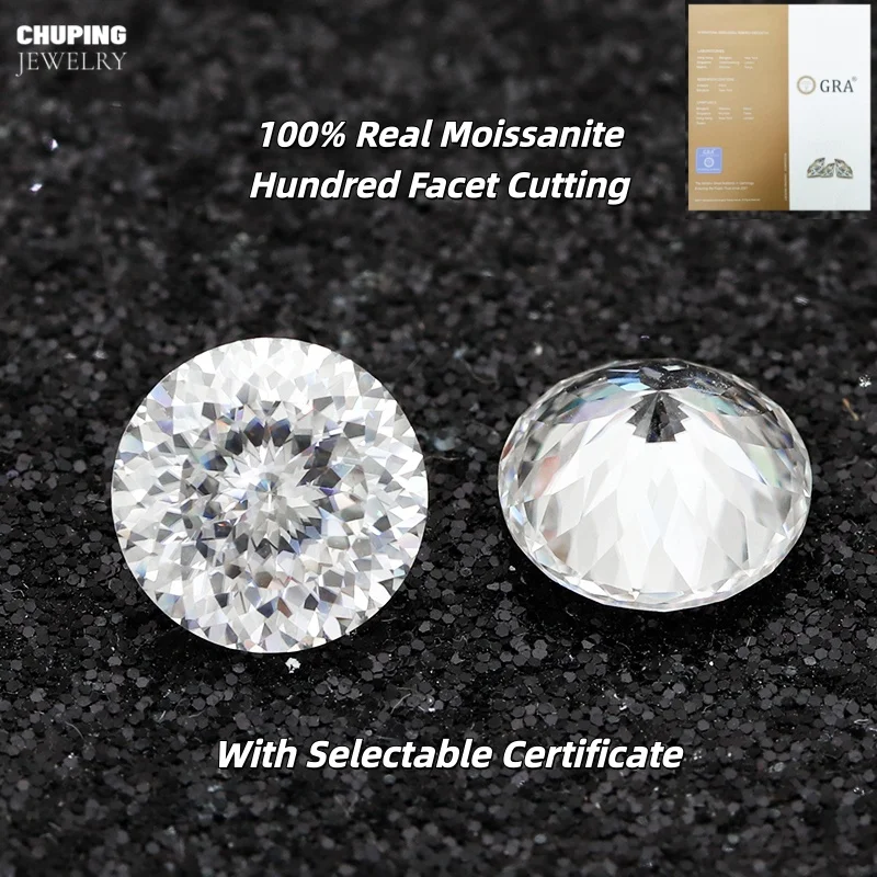 Loose Diamond Moissanite Stone Hundred Facet Cutting Moissanita Pass Diamond Tester With GRA Certificate For Jewelry Making
Loose Diamond Moissanite Stone Hundred Facet Cutting Moissanita Pass Diamond Tester With GRA Certificate For Jewelry Making