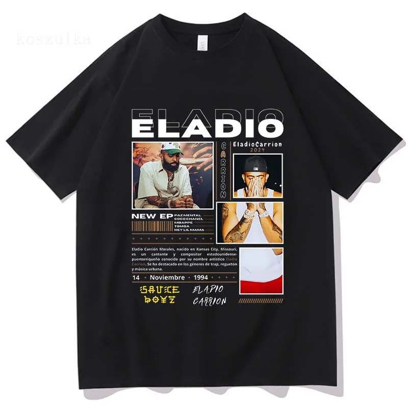 DON KBRN 2025 Album Tshirt Eladio Carrión Fashion Men/women Clothing Harajuku Summer 100% Cotton Graphic T Shirts for Fans Gifts
DON KBRN 2025 Album Tshirt Eladio Carrión Fashion Men/women Clothing Harajuku Summer 100% Cotton Graphic T Shirts for Fans Gifts
