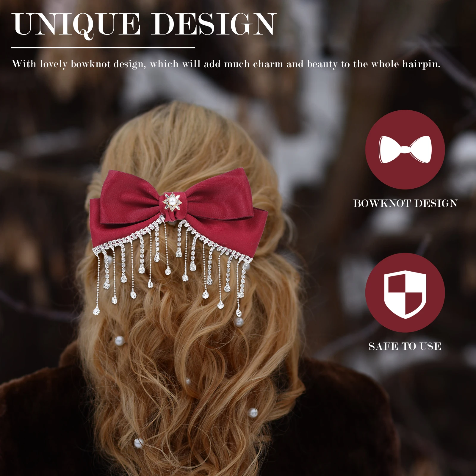 Hair Clip Red Toddler Clips Stainless Steel Wedding Party Xmas Decorative Hairpin Girl Headdress Durable
Hair Clip Red Toddler Clips Stainless Steel Wedding Party Xmas Decorative Hairpin Girl Headdress Durable