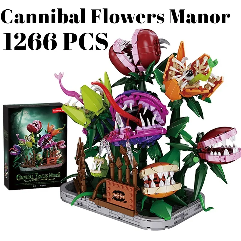 1266PCS Cannibal Flowers Manor Building Blocks,Creative Man-eating Flower Horrors Decor DIY Bricks Toys Halloween Christmas Gift
1266PCS Cannibal Flowers Manor Building Blocks,Creative Man-eating Flower Horrors Decor DIY Bricks Toys Halloween Christmas Gift