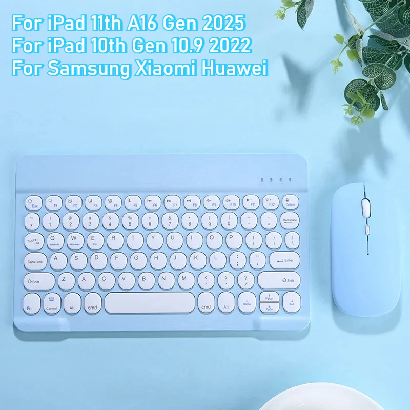 10inch Spanish/Portuguese/English/Korea Keyboard Ultra Thin Bluetooth Wireless Keyboard Mouse for IPad 11th 2025 10th for Xiaomi
10inch Spanish/Portuguese/English/Korea Keyboard Ultra Thin Bluetooth Wireless Keyboard Mouse for IPad 11th 2025 10th for Xiaomi