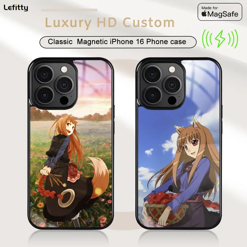 Anime S-Spice And Wolf Phone Case For iPhone 16 15 14 13 12 11 Pro Max Plus Mini Magsafe Charging Cover Magnetic Hard Shell
Anime S-Spice And Wolf Phone Case For iPhone 16 15 14 13 12 11 Pro Max Plus Mini Magsafe Charging Cover Magnetic Hard Shell