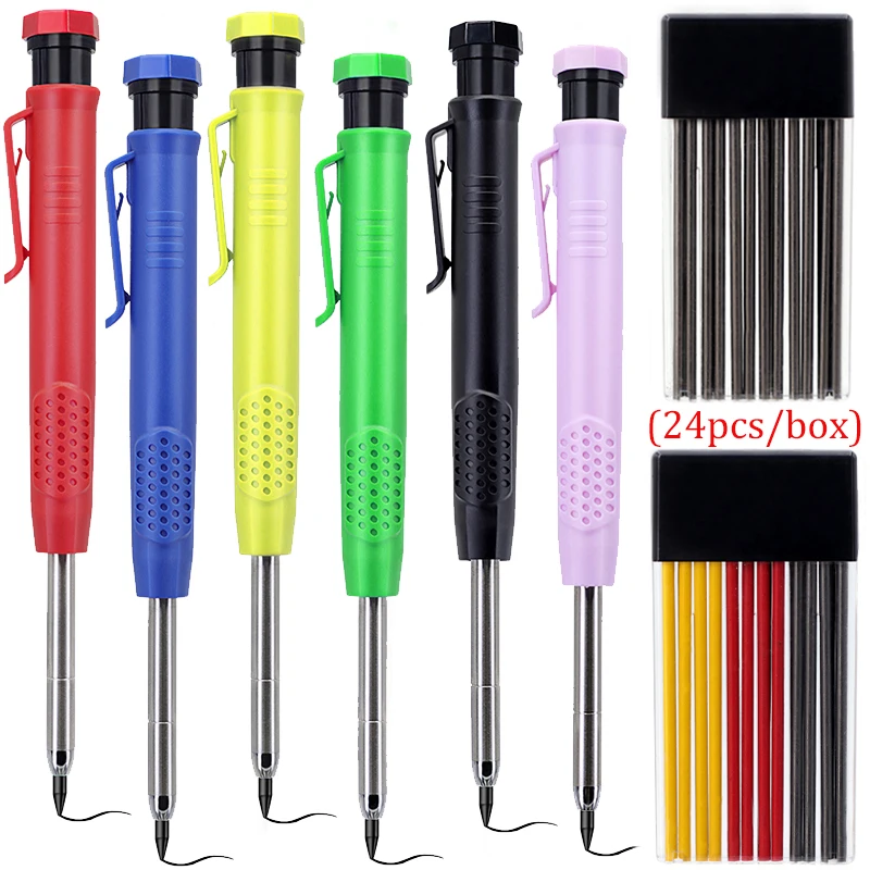 2.8mm Engineering Drawing Woodworking Marking Mechanical Pencil or 24pcs/Lead , for Carpenter Marking Engineering Drawing Tool
2.8mm Engineering Drawing Woodworking Marking Mechanical Pencil or 24pcs/Lead , for Carpenter Marking Engineering Drawing Tool