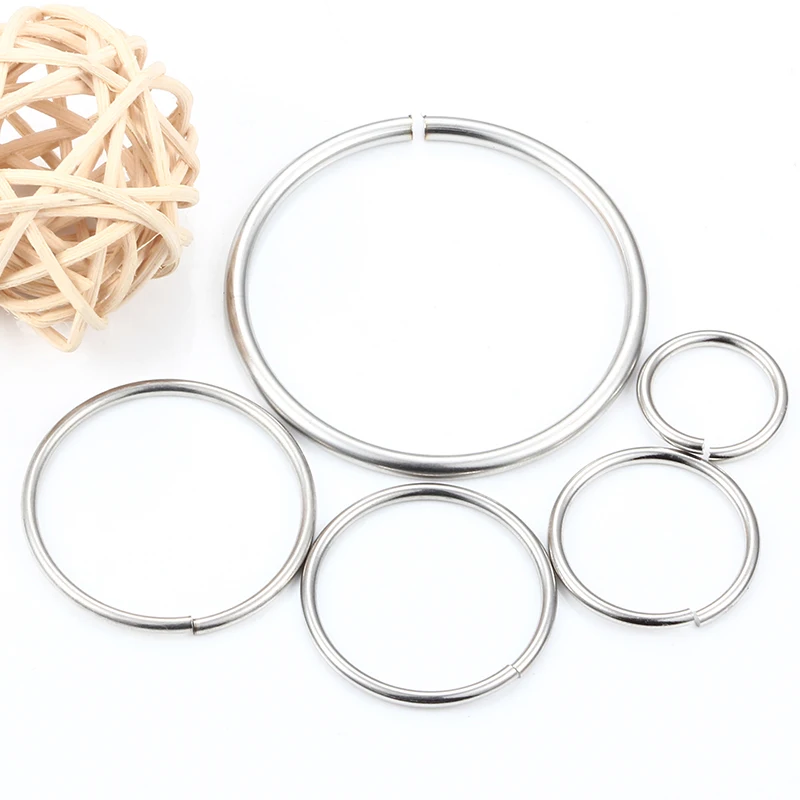 Stainless Steel 13/16/18/20/25/30/35/50mm Open Jump Rings Jewelry Making Accessories DIY Necklace Bracelet Connector Findings
Stainless Steel 13/16/18/20/25/30/35/50mm Open Jump Rings Jewelry Making Accessories DIY Necklace Bracelet Connector Findings
