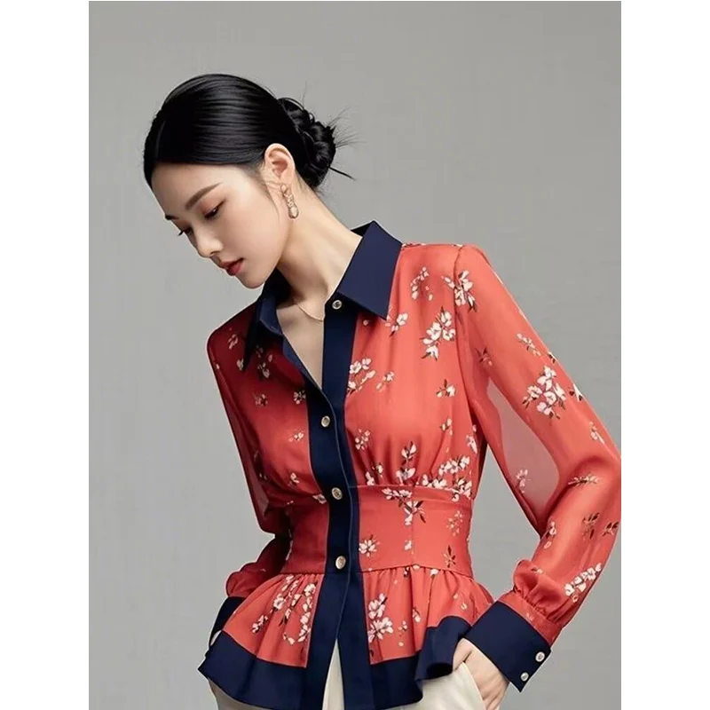 2025 Spring Autumn New Temperament Ladies Blouse Women Clothes Fashionable Floral Patchwork Turn-down Collar Corset Women Shirts
2025 Spring Autumn New Temperament Ladies Blouse Women Clothes Fashionable Floral Patchwork Turn-down Collar Corset Women Shirts