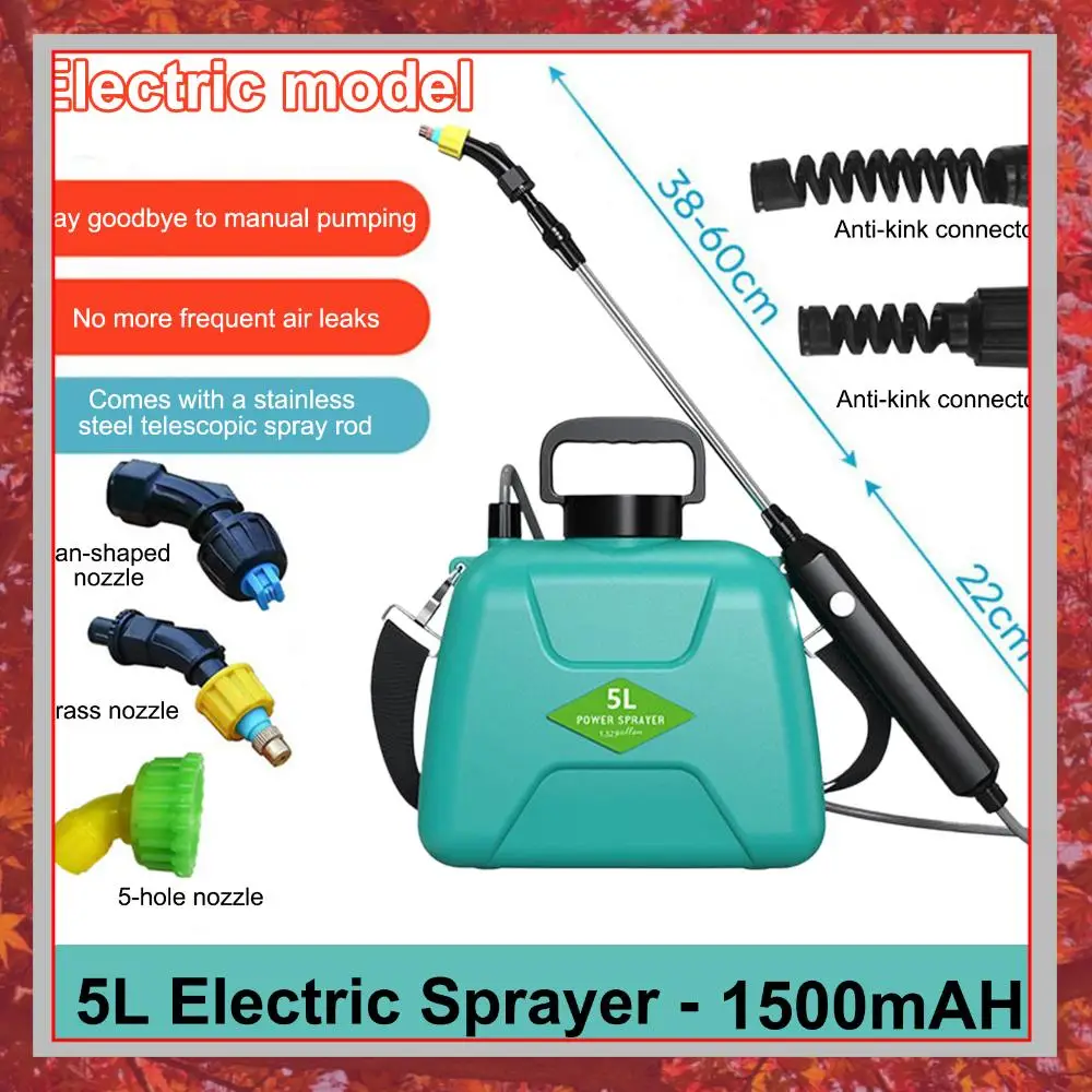 5L Garden Sprayer with 3 Mist Nozzles Rechargeable Retractable Wand Plant Sprayer with Shoulder Strap for Yard Lawn and Garden
5L Garden Sprayer with 3 Mist Nozzles Rechargeable Retractable Wand Plant Sprayer with Shoulder Strap for Yard Lawn and Garden