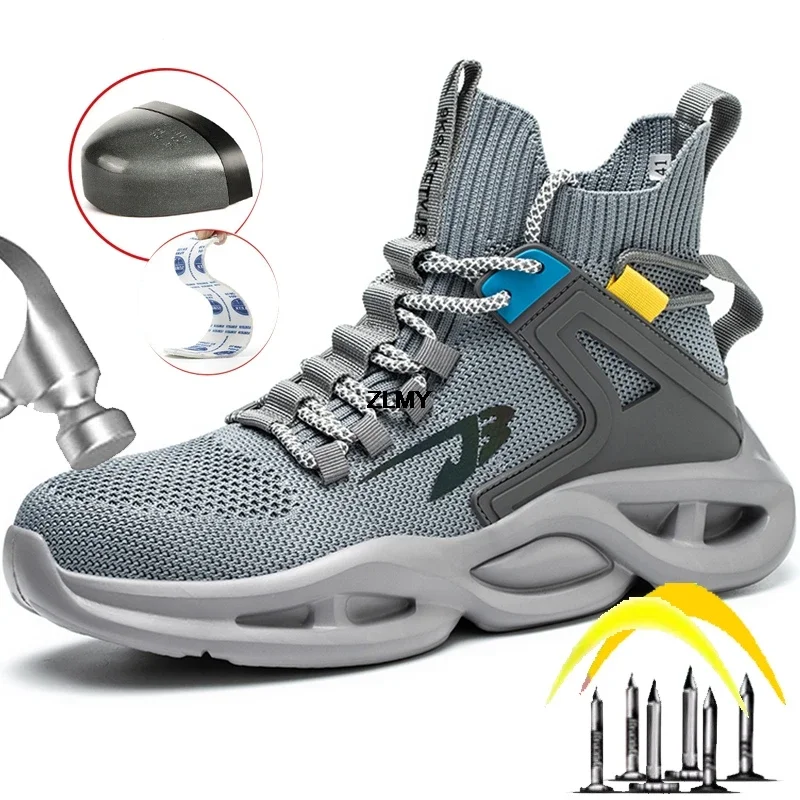 Men Steel Toe Sneakers Puncture Proof Light Work Safety Boots Man High Top Anti-stab Security Boots New Breathable Safety Shoes
Men Steel Toe Sneakers Puncture Proof Light Work Safety Boots Man High Top Anti-stab Security Boots New Breathable Safety Shoes