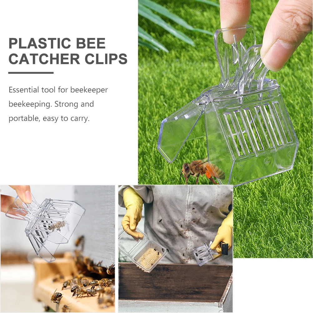 4 Pcs Plastic Catcher Clips Clear Cage Tools for Beekeeping Supplies Lightweight Durable Bee Clip Easy to Carry Use
4 Pcs Plastic Catcher Clips Clear Cage Tools for Beekeeping Supplies Lightweight Durable Bee Clip Easy to Carry Use
