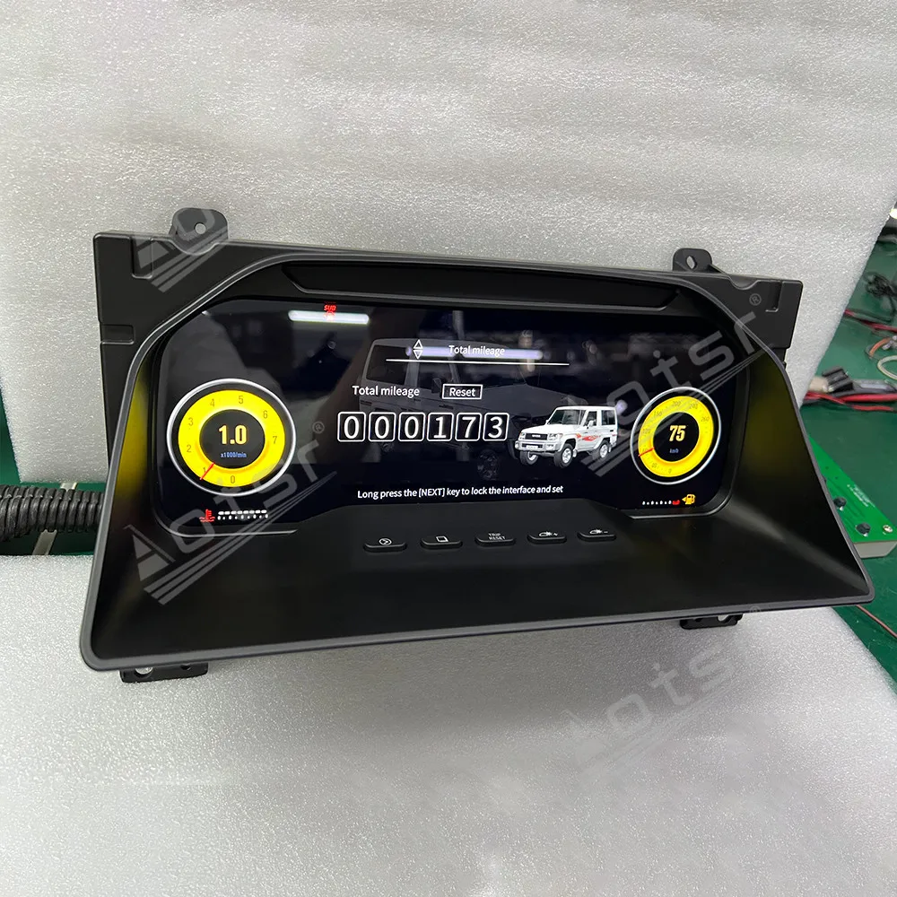 Цифровой кластер для Toyota Land Cruiser 70/71/76/78/79 2005-2023, ЖК-панель приборов, виртуальный измеритель скорости кабины, приборная панель автомобиля
Цифровой кластер для Toyota Land Cruiser 70/71/76/78/79 2005-2023, ЖК-панель приборов, виртуальный измеритель скорости кабины, приборная панель автомобиля