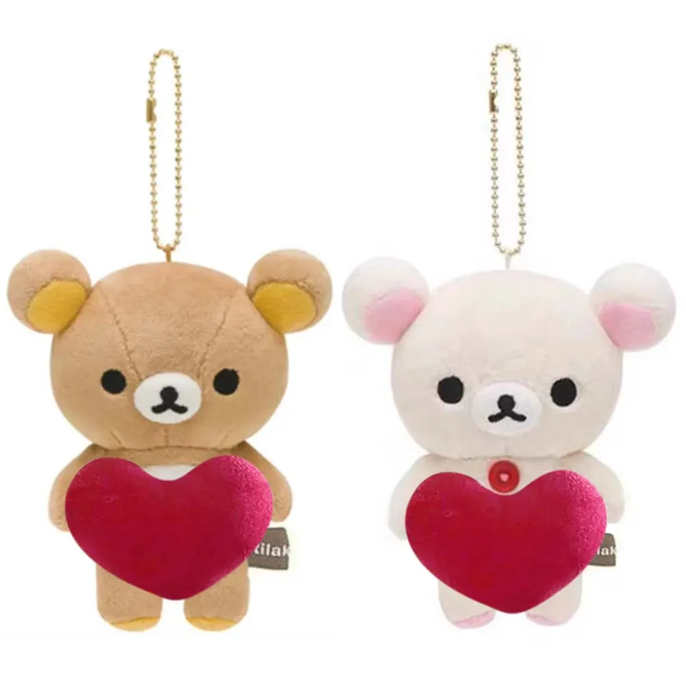 Милый День святого Валентина Rilakkuma Korilakkuma Медведь с сердцем Плюшевые брелки-талисманы Брелок для ключей Сумка Подвеска Игрушка Кукла Подарки 
Милый День святого Валентина Rilakkuma Korilakkuma Медведь с сердцем Плюшевые брелки-талисманы Брелок для ключей Сумка Подвеска Игрушка Кукла Подарки