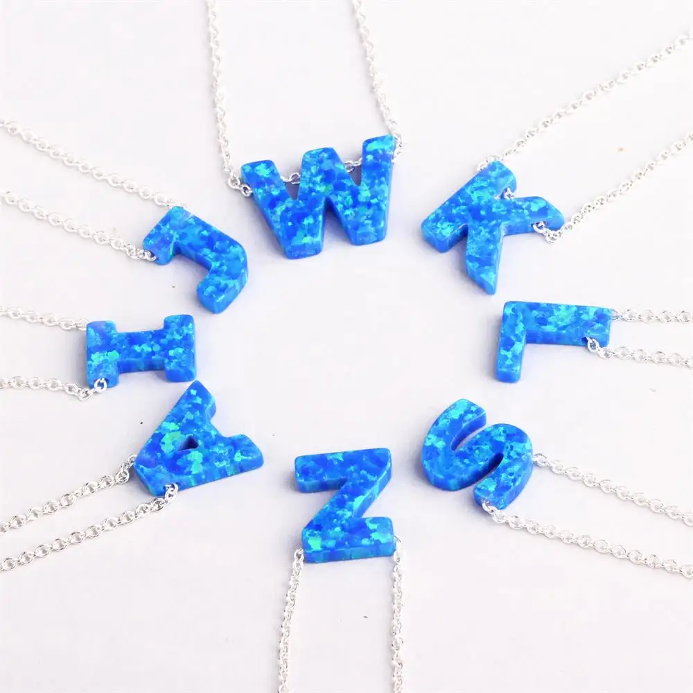 2024 Alphabet Blue Letters Necklace Synthetic Opal Silver Gold Color Brass Chain
2024 Alphabet Blue Letters Necklace Synthetic Opal Silver Gold Color Brass Chain