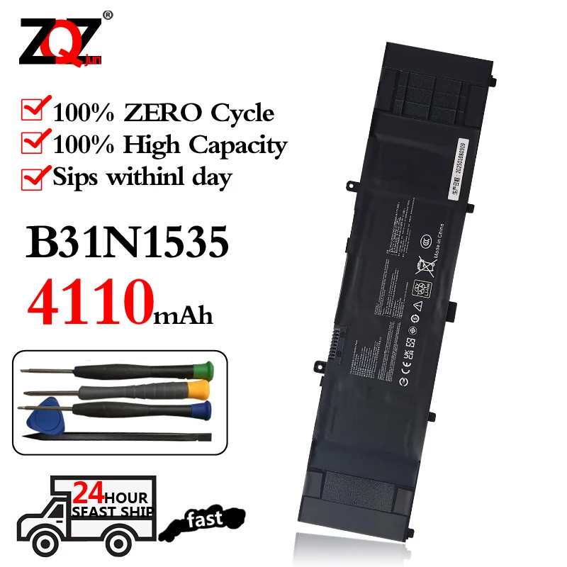 B31N1535 Laptop Battery For ASUS ZenBook U4000U U4000UQ U3000U U3000UQ U310U UX310U RX310U U410U UX410U UX410UQK RX410U UX3410U
B31N1535 Laptop Battery For ASUS ZenBook U4000U U4000UQ U3000U U3000UQ U310U UX310U RX310U U410U UX410U UX410UQK RX410U UX3410U