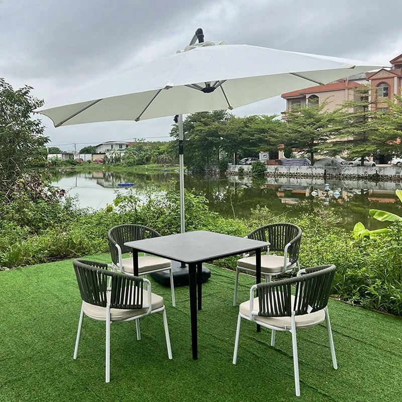 Outdoor Garden Garden Tables and Chairs Outdoor Cafe Milk Tea Shop Bar Rope Chair Waterproof Sunscreen Scenic Area Furniture
Outdoor Garden Garden Tables and Chairs Outdoor Cafe Milk Tea Shop Bar Rope Chair Waterproof Sunscreen Scenic Area Furniture