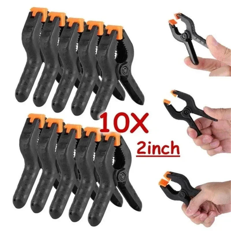 10/5 Pack 2inch Plastic Nylon Adjustable Woodworking Clamps Wood Working Tools Spring Clip Carpentry Clamps Outillage Menuiserie
10/5 Pack 2inch Plastic Nylon Adjustable Woodworking Clamps Wood Working Tools Spring Clip Carpentry Clamps Outillage Menuiserie