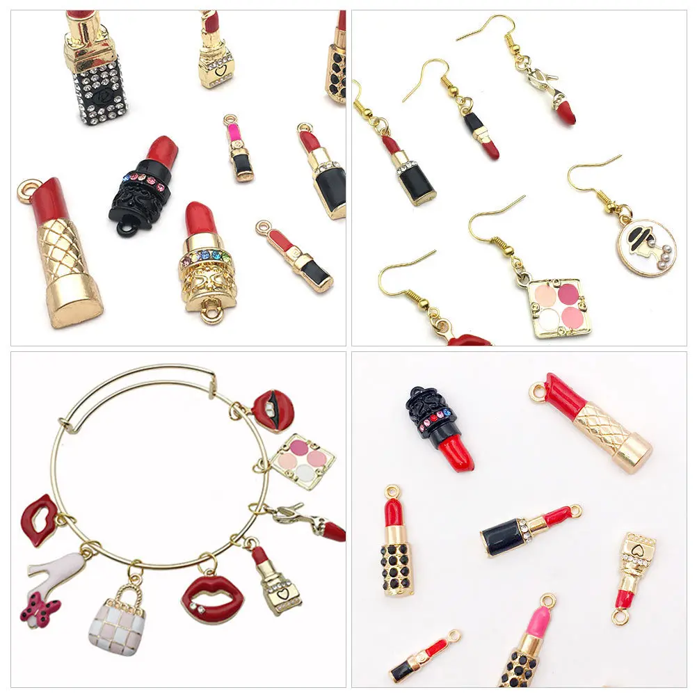 33Pcs Lipstick Pendant Charm DIY Jewelry Accessories Alloy Creative Keychain Bracelet Earring Making Parts Lipstick Pendant
33Pcs Lipstick Pendant Charm DIY Jewelry Accessories Alloy Creative Keychain Bracelet Earring Making Parts Lipstick Pendant