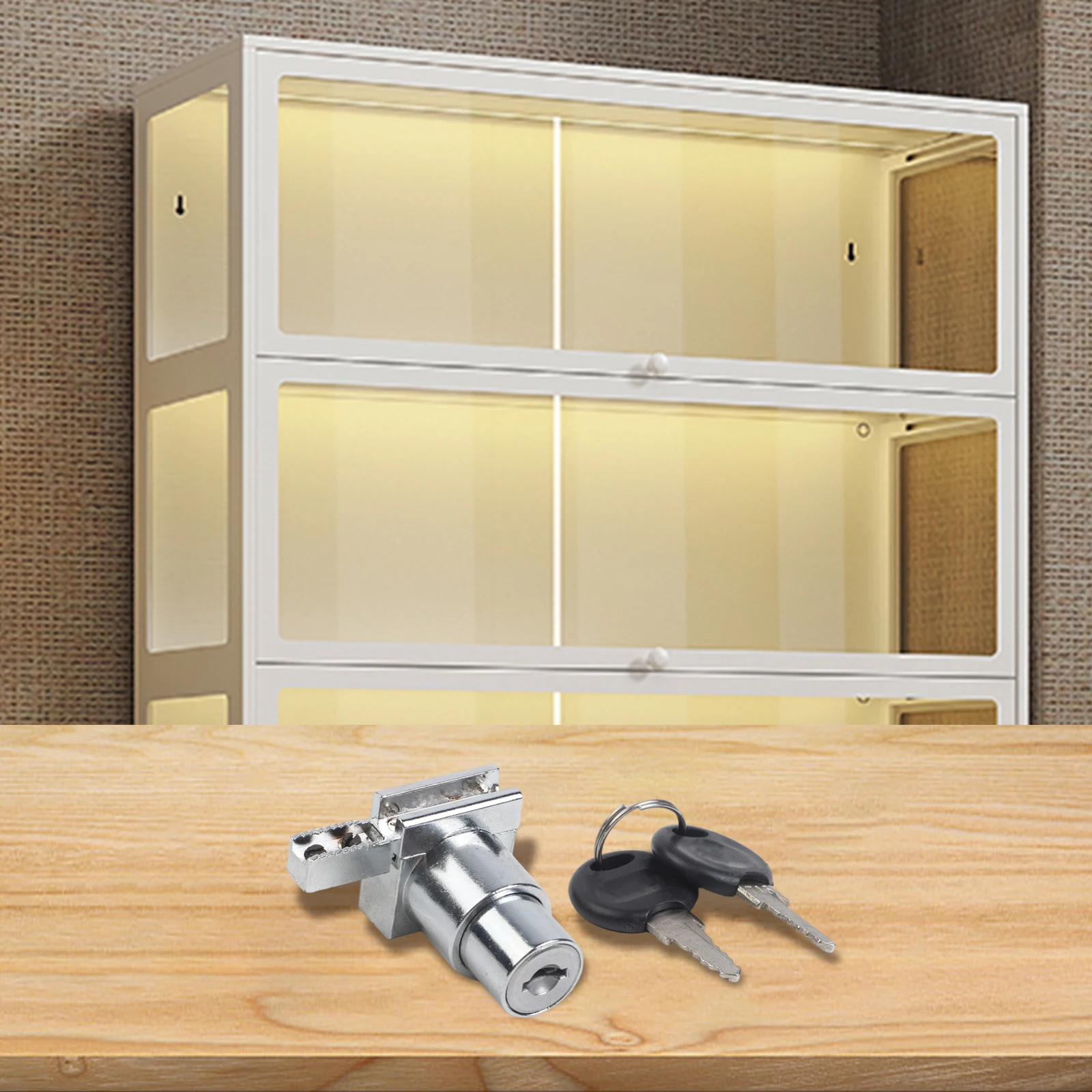 Sliding Lock with Keys Zinc Alloy Lock for Glass Door Cabinets Suitable for Display Showcase and Counter Security
Sliding Lock with Keys Zinc Alloy Lock for Glass Door Cabinets Suitable for Display Showcase and Counter Security