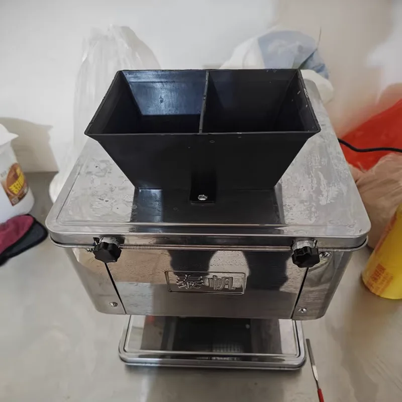Multifunctional Tabletop Electric Stainless Steel Vegetable and Meat Slicer, Shredding and Diced Machine