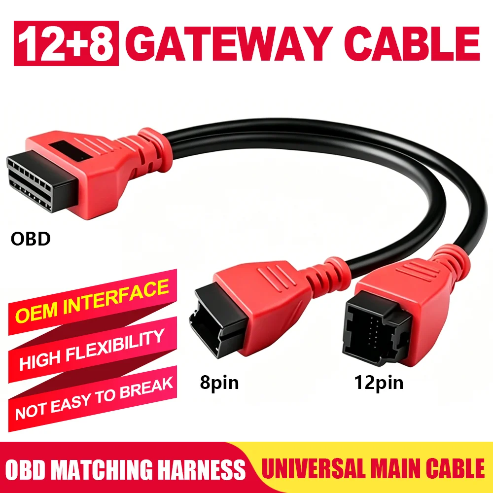 General 12+8-wire Diagnostic Line Maintenance Reset Guide OBD Interface 12Pin 8Pin Cable for Je-ep/Chr-ysler/Fi-at Auto Parts
General 12+8-wire Diagnostic Line Maintenance Reset Guide OBD Interface 12Pin 8Pin Cable for Je-ep/Chr-ysler/Fi-at Auto Parts