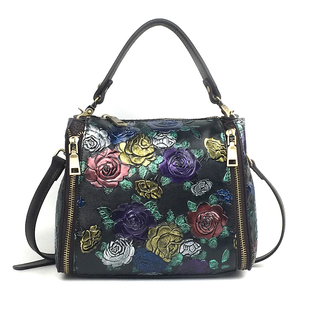 Genuine Leather Top Handle Messenger Bag Tote Handbag Floral Women Natural Skin Real Cowhide Cross Body Shoulder Bags
Genuine Leather Top Handle Messenger Bag Tote Handbag Floral Women Natural Skin Real Cowhide Cross Body Shoulder Bags