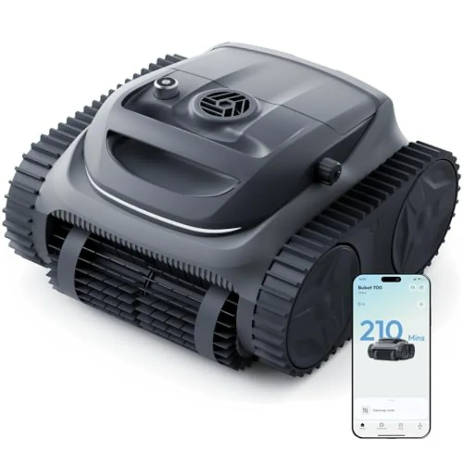 Robotic pool cleaner for inground above ground pools, space grey ABS plastic, 210-min runtime, wall/waterline/floor cleaning, s
Robotic pool cleaner for inground above ground pools, space grey ABS plastic, 210-min runtime, wall/waterline/floor cleaning, s