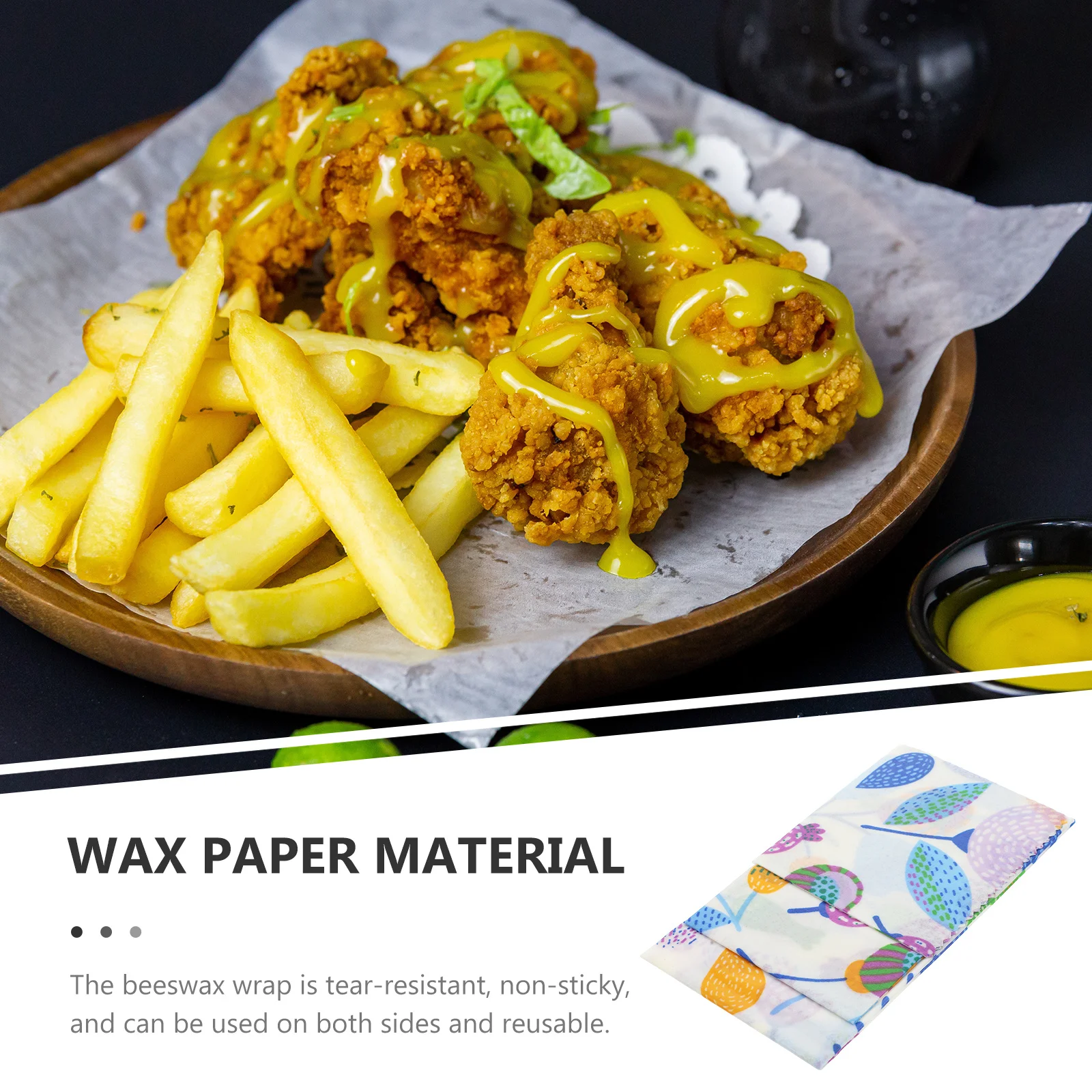 3 Pcs Organic Beeswax Food Wraps for Bread Reusable Covers Packing Storage Bowl Cloth
3 Pcs Organic Beeswax Food Wraps for Bread Reusable Covers Packing Storage Bowl Cloth