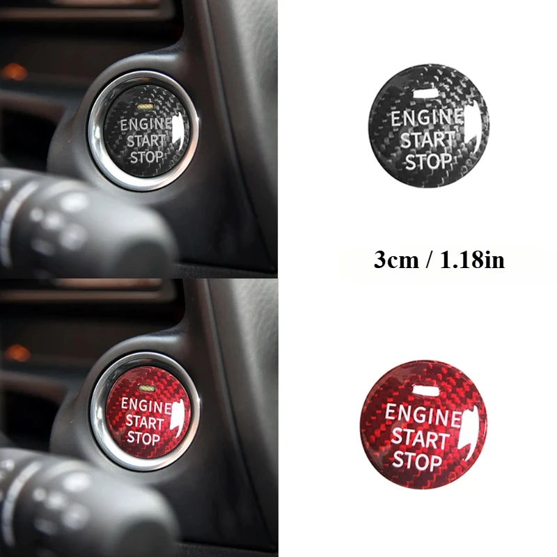 For Mazda 3 Accessoire Axela CX3 CX5 CX8 MX-5 Real Carbon Fiber Styling Sticker Car Start Stop Engine Switch Button Cover Trim
For Mazda 3 Accessoire Axela CX3 CX5 CX8 MX-5 Real Carbon Fiber Styling Sticker Car Start Stop Engine Switch Button Cover Trim