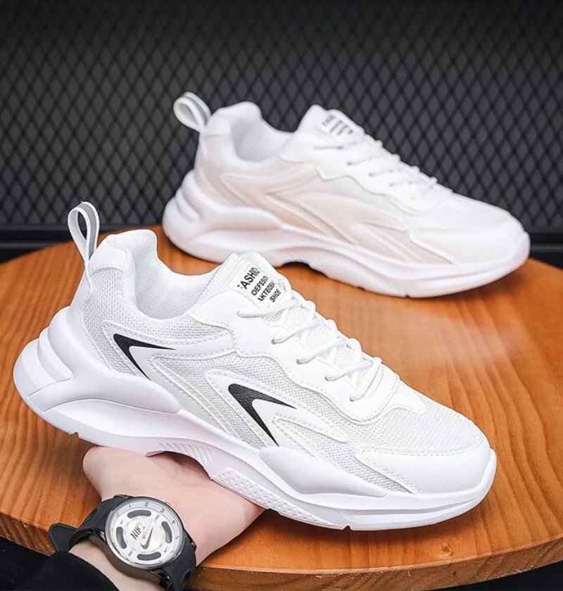 Men's Chunky Shoes 2025 Summer Breathable Running Sneakers with Thick Soles for Students
Men's Chunky Shoes 2025 Summer Breathable Running Sneakers with Thick Soles for Students
