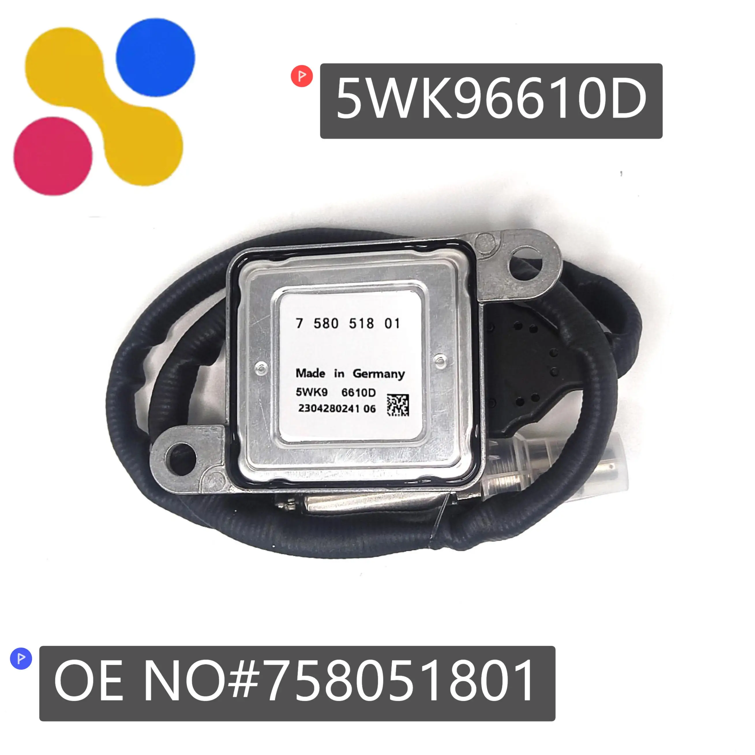 5WK96610D 758051801 NOx Sensor High Performance Nitrogen Oxide Sensor 5WK9 6610D for BMW Auto Sensor Truck Part
5WK96610D 758051801 NOx Sensor High Performance Nitrogen Oxide Sensor 5WK9 6610D for BMW Auto Sensor Truck Part