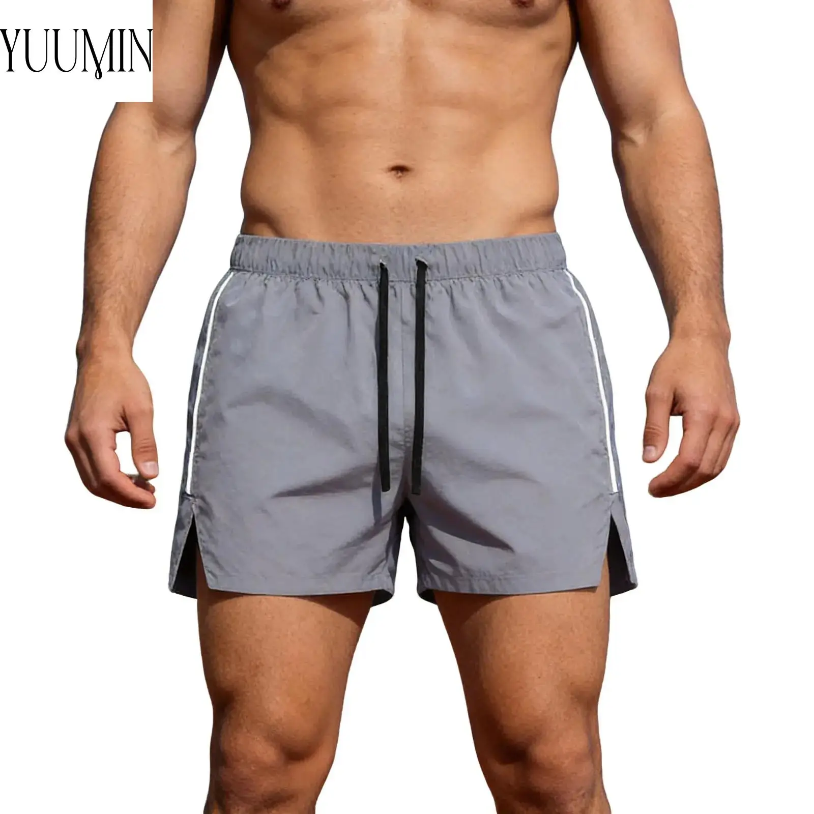 Men Side Split Shorts Back Zipper Pocket Drawstring Elastic Waistband Quick Dry Breathable for Gym Running Hiking Fitness
Men Side Split Shorts Back Zipper Pocket Drawstring Elastic Waistband Quick Dry Breathable for Gym Running Hiking Fitness