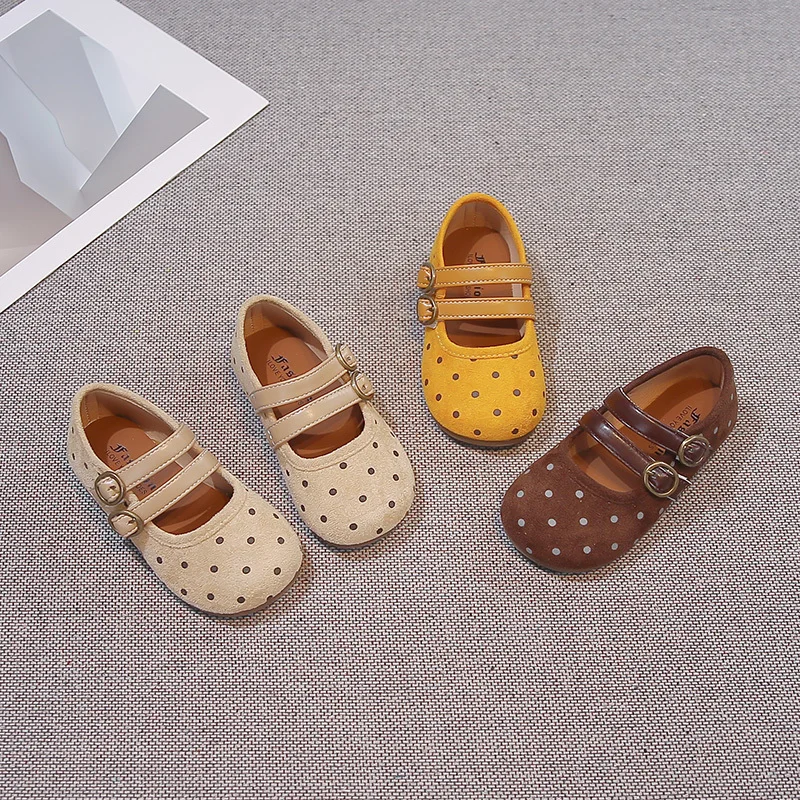 2026 New Girls Leather Shoes Fashion Polka Dot Printed Kids Causal Ballet Shoes Versatile Children Princess School Flat Shoes
2026 New Girls Leather Shoes Fashion Polka Dot Printed Kids Causal Ballet Shoes Versatile Children Princess School Flat Shoes