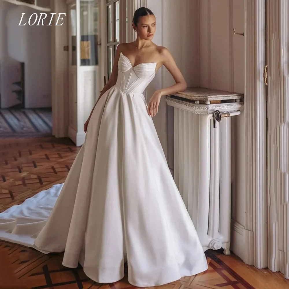 LORIE Elegant Corset A Line Wedding Dress Sleeveless Lace Up Bridal Dresses Sweetheart Wedding Gown Customized 2026
LORIE Elegant Corset A Line Wedding Dress Sleeveless Lace Up Bridal Dresses Sweetheart Wedding Gown Customized 2026