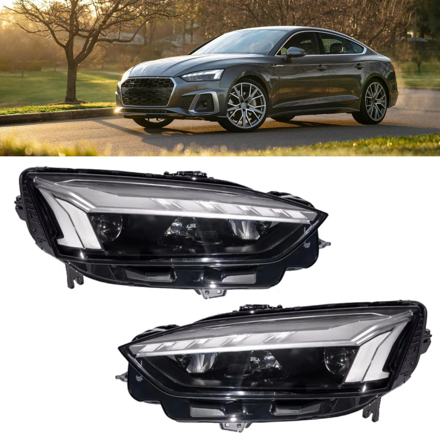A5 2021-2023 LED Front Headlight Assembly Plug and Play Auto Lighting System OEM 8W6941039 8W6941040
A5 2021-2023 LED Front Headlight Assembly Plug and Play Auto Lighting System OEM 8W6941039 8W6941040