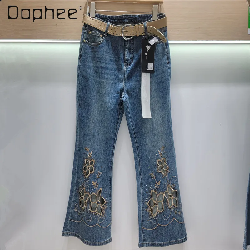 Hot Diamond Jeans Women's Summer 2026 New Korean Ins Fashion Elastic High Waist Slim Fit Retro Embroidered Hollow Trousers
Hot Diamond Jeans Women's Summer 2026 New Korean Ins Fashion Elastic High Waist Slim Fit Retro Embroidered Hollow Trousers