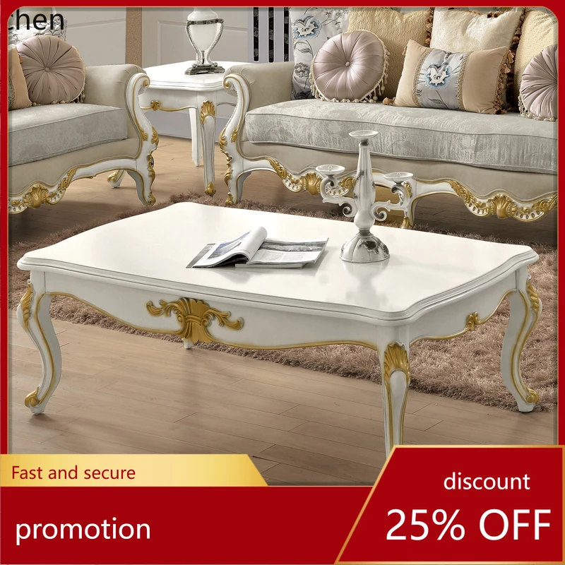 CZ American Style Simple Coffee Table and TV Cabinet Set White French Style Solid Wood Carved Antique Small Side Table
CZ American Style Simple Coffee Table and TV Cabinet Set White French Style Solid Wood Carved Antique Small Side Table