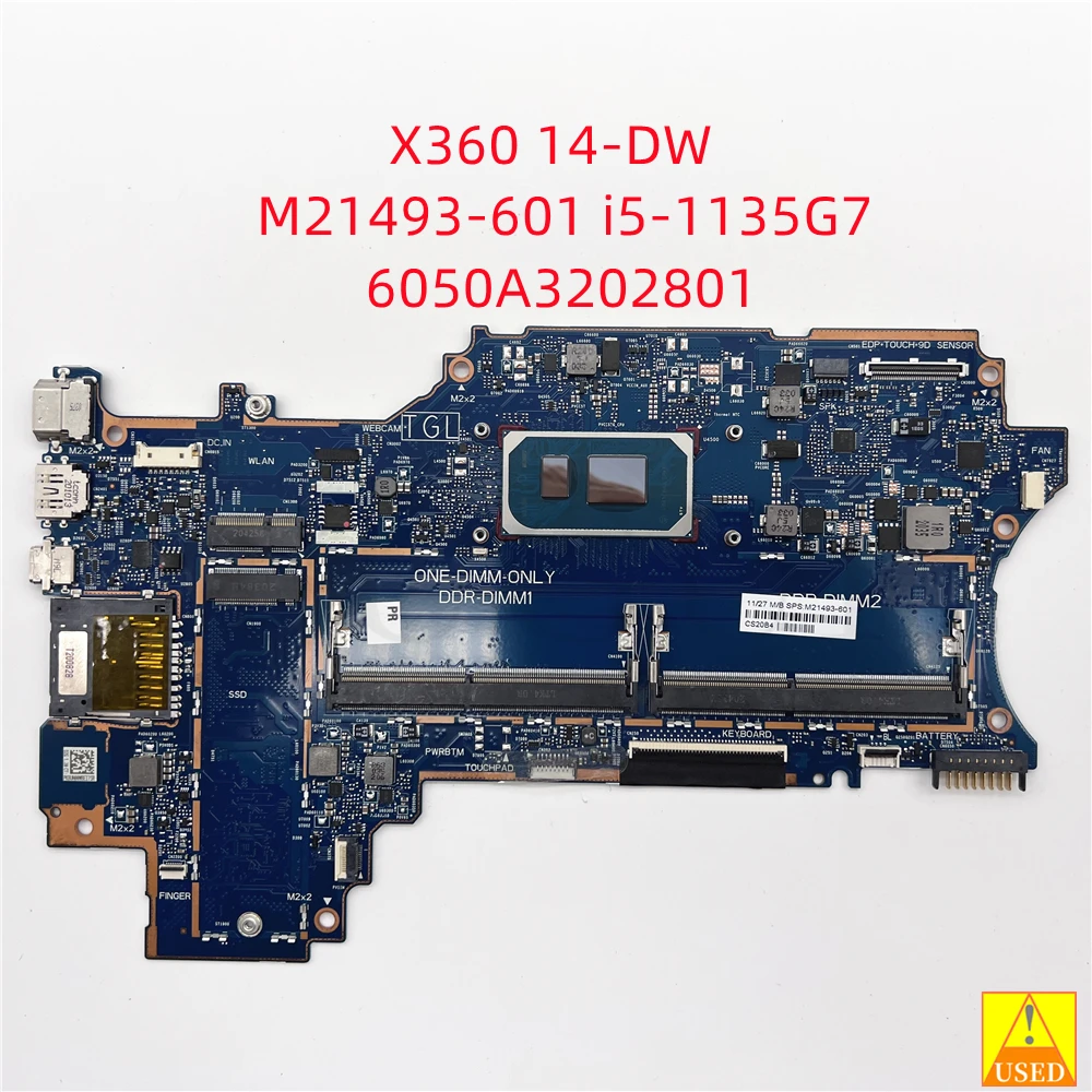 Материнская плата ноутбука M21493-601 6050A 3202801 Для HP X360 14-DW С SRK05 i5-1135G7 полностью протестировано, работает на 100%
Материнская плата ноутбука M21493-601 6050A 3202801 Для HP X360 14-DW С SRK05 i5-1135G7 полностью протестировано, работает на 100%