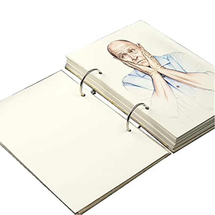 Retro Spiral Sketchbook Linen Hardcover 120 Pages 160GSM Thick Refillable Loose Leaf Notebook for Art Drawing Stationery School
Retro Spiral Sketchbook Linen Hardcover 120 Pages 160GSM Thick Refillable Loose Leaf Notebook for Art Drawing Stationery School