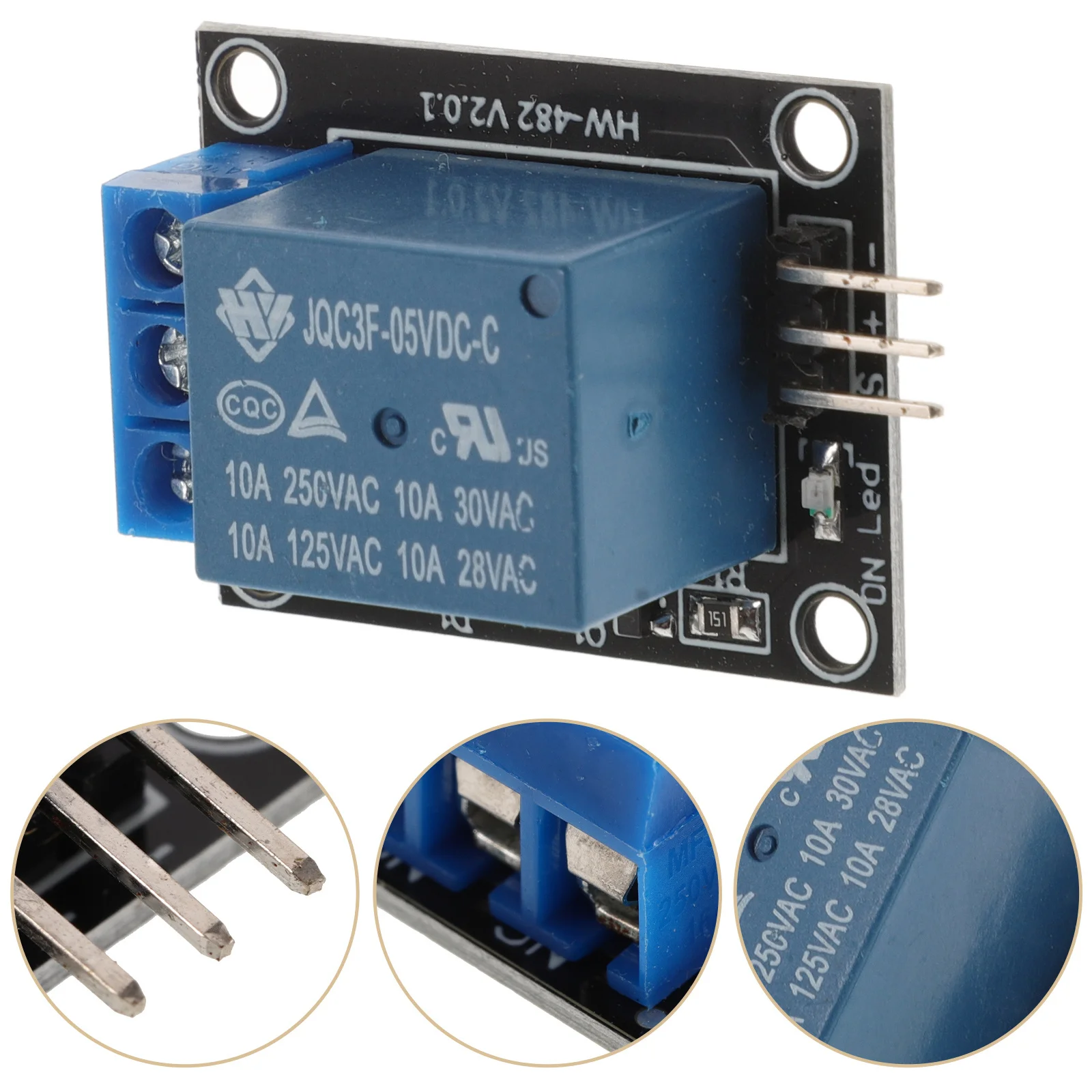 4Pcs Relay Module Board Single Channel Control Relay for Appliances Device Compatible Arm Avr Mcu
4Pcs Relay Module Board Single Channel Control Relay for Appliances Device Compatible Arm Avr Mcu