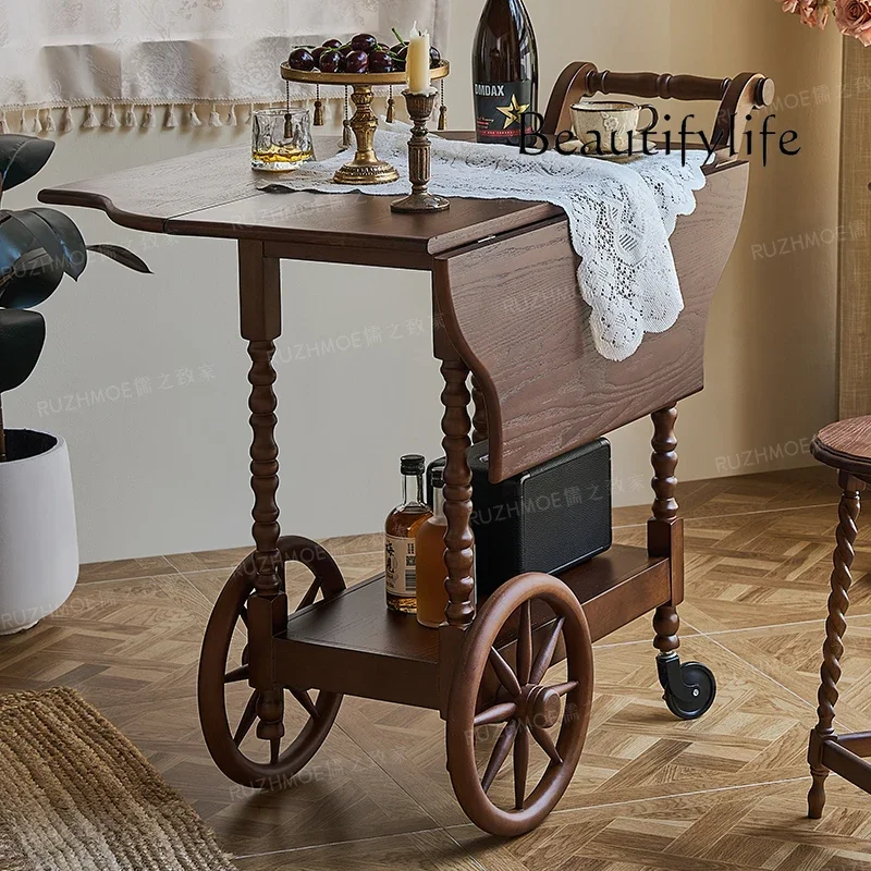 Q Французский ретро-ресторан из цельного дерева, мобильная тележка для гостиной, антикварный мобильный стол, балкон, уголок гостиной
Q Французский ретро-ресторан из цельного дерева, мобильная тележка для гостиной, антикварный мобильный стол, балкон, уголок гостиной