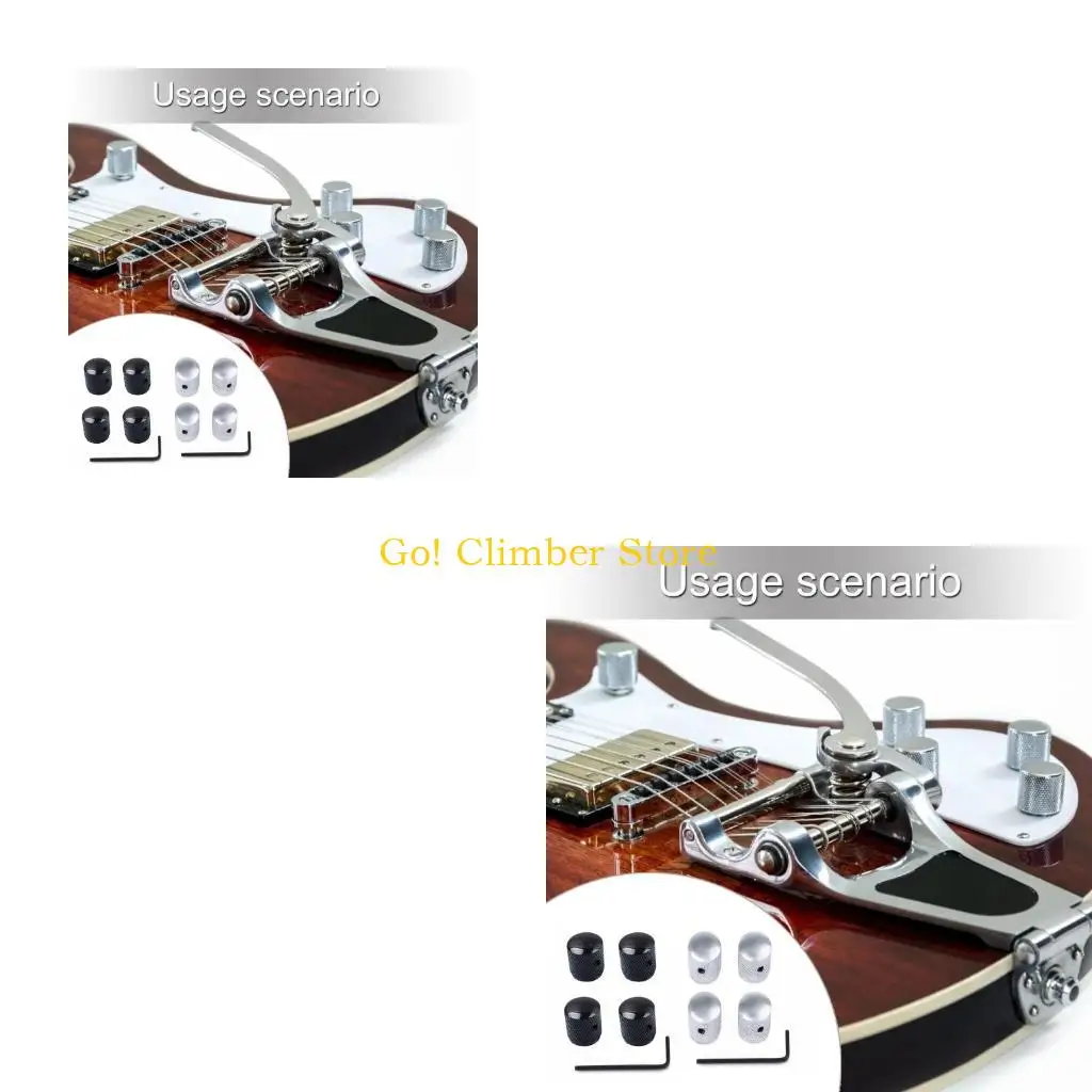 Q84C 4 Pack Metal Guitar and Bass Control Knobs Metal Texture for Easy Replacement
Q84C 4 Pack Metal Guitar and Bass Control Knobs Metal Texture for Easy Replacement