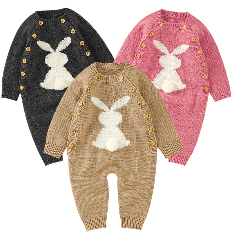0-3Yrs Baby Rompers Cute Rabbit Newborn Toddler Jumpsuit Outfit Long Sleeve Autumn Infant Girl Boy Winter Clothing Knitted Warm
0-3Yrs Baby Rompers Cute Rabbit Newborn Toddler Jumpsuit Outfit Long Sleeve Autumn Infant Girl Boy Winter Clothing Knitted Warm