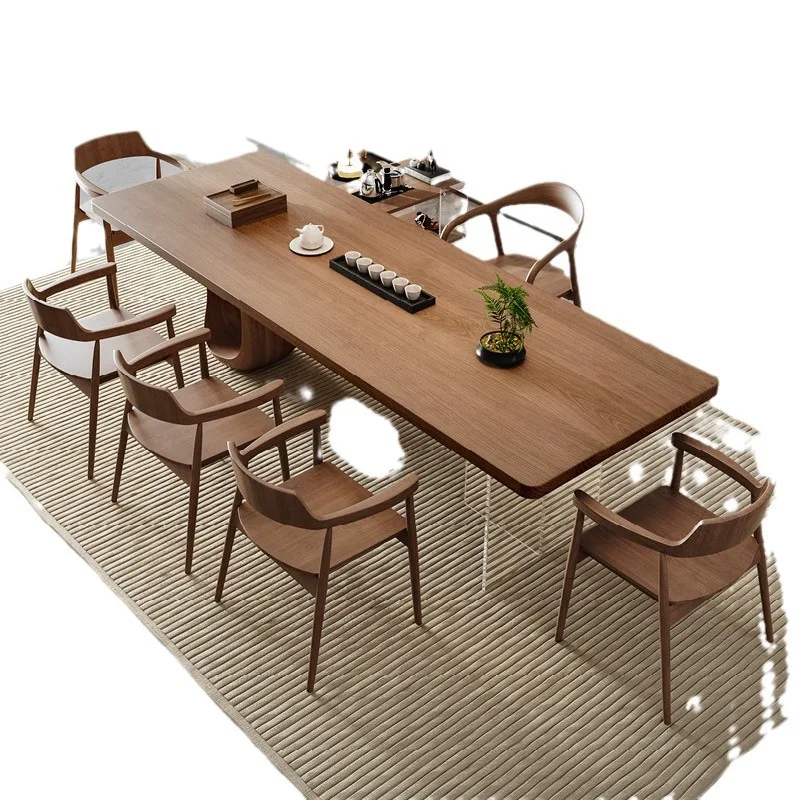 Wabi Sandy Wind Solid Wood Log Large Board Tea Table and Chair Combination Office Household High-end Log Tea Table
Wabi Sandy Wind Solid Wood Log Large Board Tea Table and Chair Combination Office Household High-end Log Tea Table