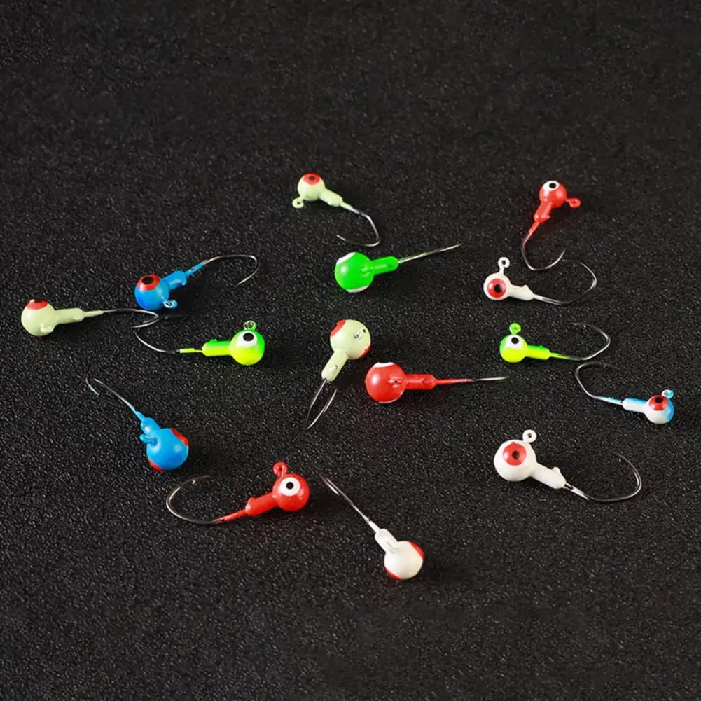 Durable Lure Hooks Rust-proof Metal Fluorescent Jig Lure Sharp Hooks Fishing Tackle Compact Jig Head Hooks Fishing Accessories
Durable Lure Hooks Rust-proof Metal Fluorescent Jig Lure Sharp Hooks Fishing Tackle Compact Jig Head Hooks Fishing Accessories