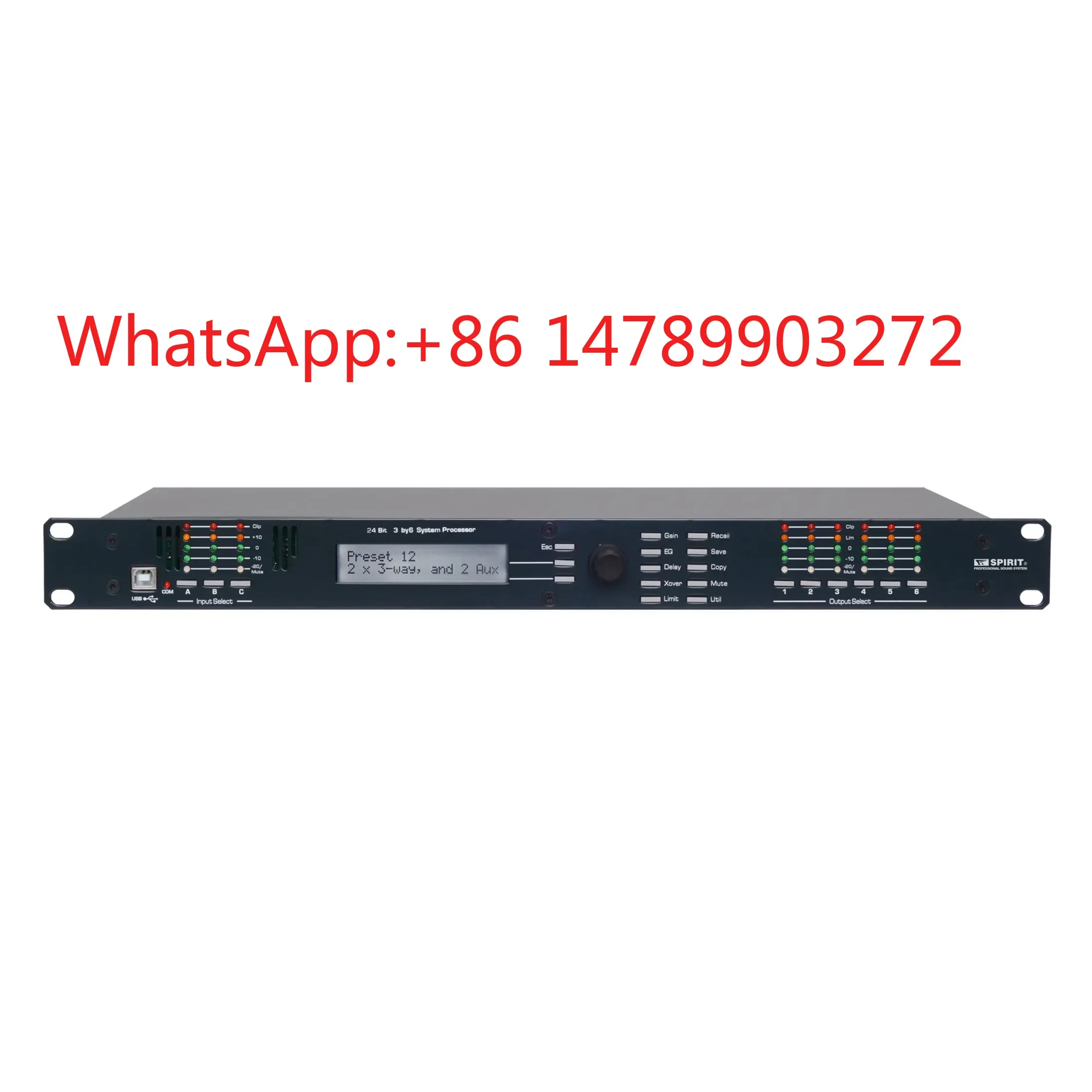 3 In 6 Out Wireless Digital Audio Processor Professional Loudspeaker Sound System
3 In 6 Out Wireless Digital Audio Processor Professional Loudspeaker Sound System