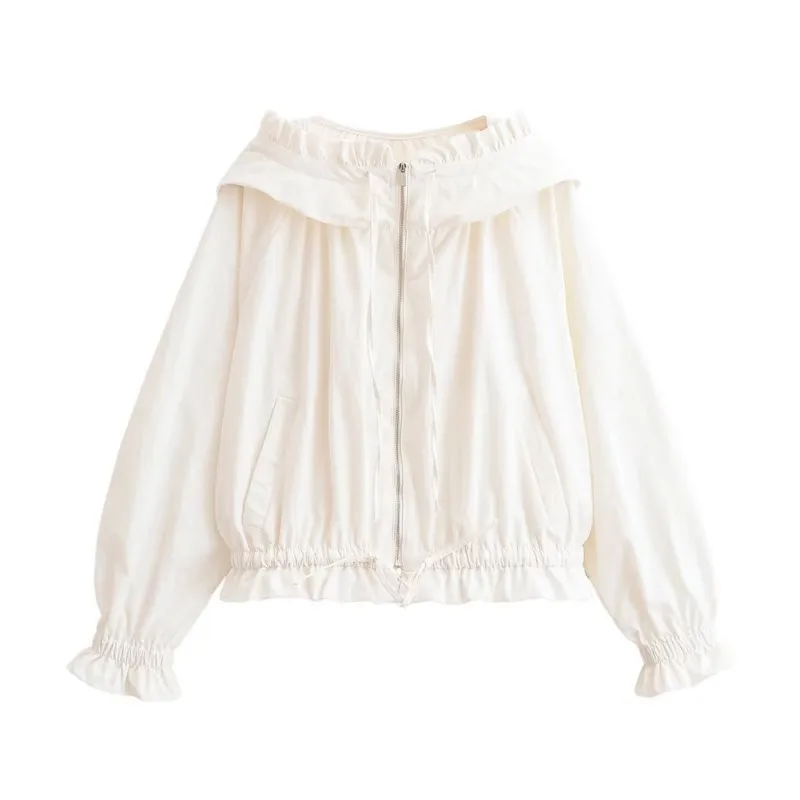 Women's Stacked Decorative Jacket Spring Casual Hooded Long Sleeve Zipper Drawstring Coats Daily Female Fashion Outerwear
Women's Stacked Decorative Jacket Spring Casual Hooded Long Sleeve Zipper Drawstring Coats Daily Female Fashion Outerwear