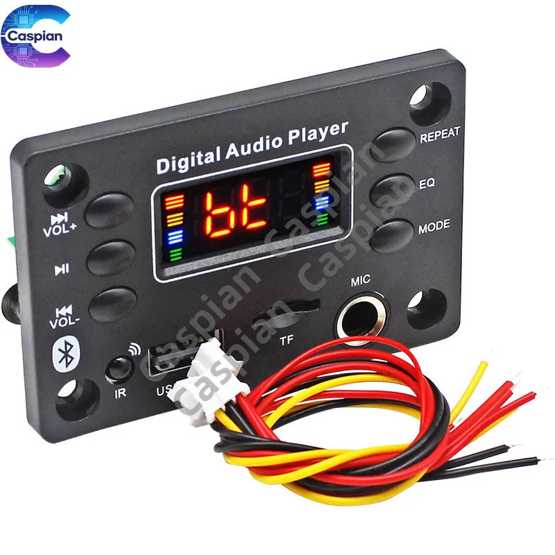 Lossless Bluetooth MP3 decoding board with microphone for recording calls DIY car home audio amplifier modification module
Lossless Bluetooth MP3 decoding board with microphone for recording calls DIY car home audio amplifier modification module